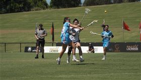 台裔球員Ellie Shen表現優異，獲得單場MVP。（圖／袋棍球運動協會提供）