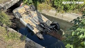 台中,梧棲,翻車,意外,死亡（圖／翻攝畫面）