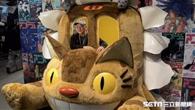 ▲世界12強棒球錦標賽冠軍教頭「龍貓」曾豪駒，搭上龍貓公車。（圖／記者黃耿誼攝影）