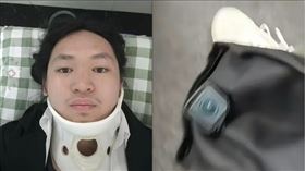 廣東正義哥發現偷拍狼上前阻止，反被痛扁住院。（圖／翻攝看看新聞）