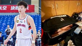 中國,職籃,CBA,廣州龍獅隊,張興亮,女友,行李箱,禁賽,宿舍（圖／翻攝自微博）