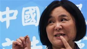 財劃法修法爆衝突  陳玉珍牙齒掉落（3）立法院財政委員會6日初審財劃法部分條文修正草案，送出委員會。財委會本週輪值會議主席、國民黨立委陳玉珍（圖）會後於黨團記者會表示，歷經這兩天的衝突，她的牙齒都掉了，希望大家理性討論。中央社記者吳家昇攝  113年11月6日