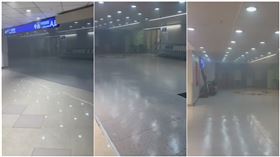 乘客,航班,電線,濃煙,航廈,天花板,桃園,機場,班機