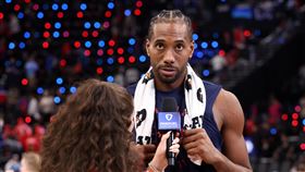 ▲「可愛」雷納德（Kawhi Leonard）因為加州大火告假陪伴遭撤離的家人。（圖／美聯社／達志影像）