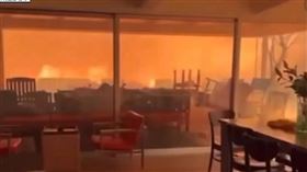 美國加州洛杉磯都會區及周邊地區，於當地時間7日野火肆虐，災害截至8日已造成至少5人死亡，超過2000棟建築物受損，連好萊塢明星聚集的高級住宅區「太平洋斷崖」（Pacific Palisades）也沒能倖免，目前野火已迫使超過10萬人撤離。網路上更瘋傳有2名男子和他的寵物狗被困在室內，周圍窗外已陷入火海，畫面險象環生。