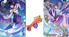 普通等級的卡片，玩家也能透過強化系統逐步升等至傳說等級。（圖／品牌業者提供）