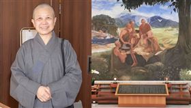 嘉義大林慈濟醫院,佛陀問病圖,偷畫盜圖,李健儀,李承道,釋昭慧（圖／翻攝自釋昭慧臉書、嘉義大林慈濟醫院提供）