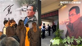 魚夫告別式簡單溫馨，家祭前呼喚爸爸來到現場。（圖／記者林昱孜攝影）