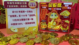 蛇年,刮刮樂,金蛇獎,年貨大街,祈福開運（圖／記者李育道攝影）