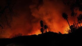 ▲洛杉磯野火肆虐。（圖／美聯社／達志影像）