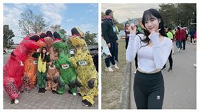 ▲台鋼雄鷹啦啦隊Wing Stars韓籍隊員Mingo變裝參加路跑。（圖／2S SPORTAINMENT提供）