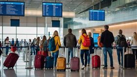 外國旅遊達人Laurie近日在自己的TikTok上發布一則影片，提醒要搭機的民眾，不要將任何衣服綁在腰上；也不要穿有任何閃亮配件的衣服，以免花更多時間安檢。（示意圖／Pixabay）