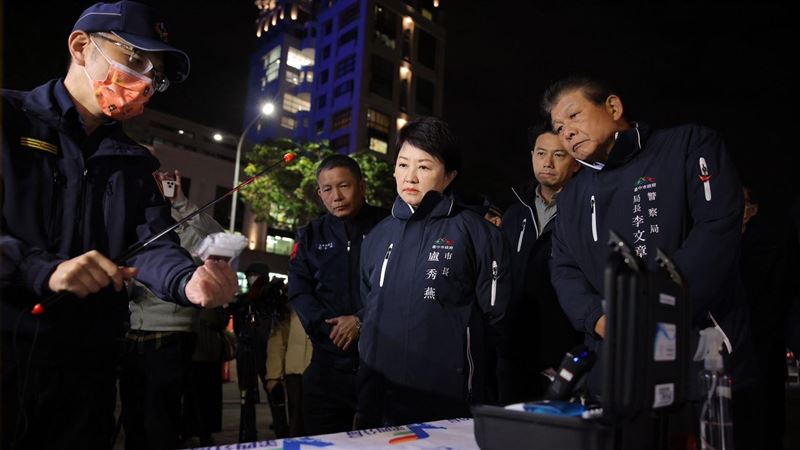 盧秀燕視察台中交通執法專案！再發加菜金