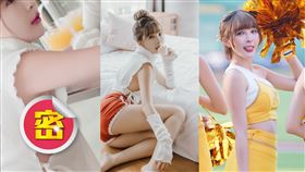 啦啦隊女神林可LINK甜美笑容，擄獲不少粉絲。（圖／翻攝自dou95412 IG）