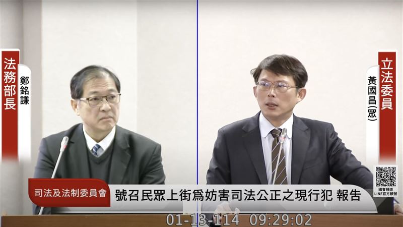 槓鍾佳濱！黃國昌秀「油壓剪」畫面狂咆哮