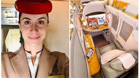 飛機,頭等艙,阿聯酋航空,Emirates,空服員,頭等艙（翻攝Marika Mikusova IG、Emirates IG）