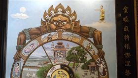 六道輪迴圖就沒把佛陀當主角，而是畫成配角（右上角）  。（陳立德提供）