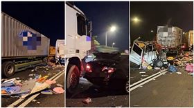 氫氧化鈉,貨車,車禍,事故,高雄,路竹,國道,交流道,追撞