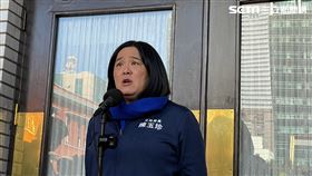 ▲國民黨立委陳玉珍議場前受訪（圖／記者高逸帆攝影）