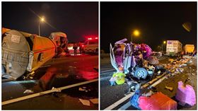 氫氧化鈉,槽車,車禍,高雄,路竹,國道,交流道,封閉