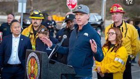 ▲加州州長紐松（Gavin Newsom）今天指責馬斯克（Elon Musk）散布關於加州因應洛杉磯野火的「謊言」 。（圖／翻攝自Instagram@gavinnewsom）