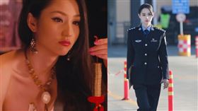 藍心妍近期上傳一組警花制服照引發熱議。（圖／翻攝自crazybarbyleni.offical IG）