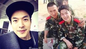 藝人李威在台灣免役，到中國還體驗當中國兵。（圖／翻攝自微博）