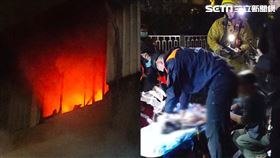 男童被救出後進行CPR，母親哭癱在一旁守候。（圖／翻攝畫面）
