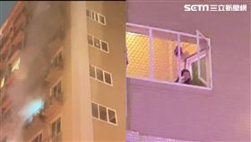 桃園平鎮火警。（圖／翻攝畫面）