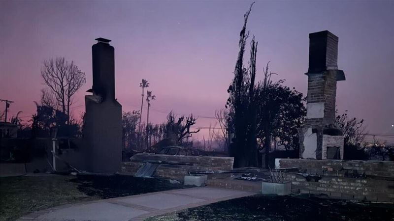 洛杉磯野火台灣人受災　44年房燒到剩壁爐