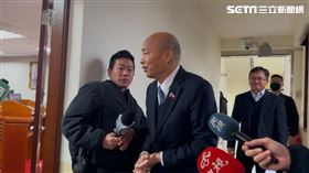 韓國瑜召開黨團協商會前受訪（圖／記者詹宜庭攝影）