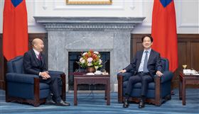 賴清德、韓國瑜接見我赴美慶賀川普就職訪團（圖／總統府提供）