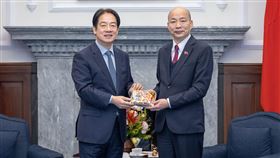 賴清德、韓國瑜接見我赴美慶賀川普就職訪團（圖／總統府提供）
