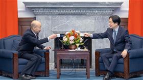 賴清德、韓國瑜接見我赴美慶賀川普就職訪團（圖／總統府提供）