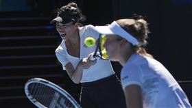 ▲謝淑薇晉級澳網女雙次輪。（圖／美聯社／達志影像）