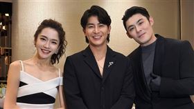 陳奕（右）無預警同框「台灣隊長」陳傑憲（中）左為楊千霈。（圖／翻攝自chen_i_1016 IG）