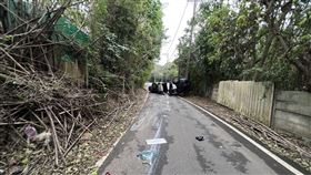 警車,翻車,追車,桃園（圖／翻攝畫面）