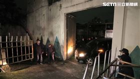  黃麟凱槍決，接體車離開台北看守所。（圖／記者莊淇鈞攝影）