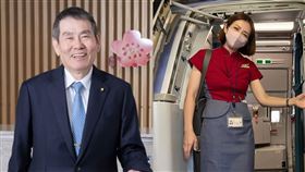 謝世謙、Jill（陳姿螢）。（圖／華航提供、翻攝自Jill IG）