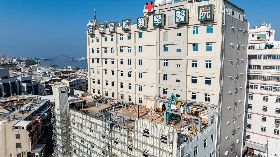 屏東東港安泰醫院違建持續拆除