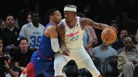 ▲巴特勒（Jimmy Butler）禁賽7場後回歸，熱火苦吞3連敗。（圖／路透社／達志影像）