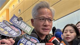 黃仁勳參加輝達尾牙（圖／記者周宸妘攝影）