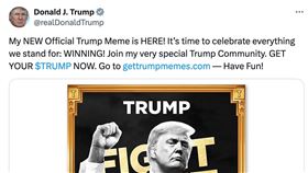 川普發行迷因幣（圖／X：Trump）