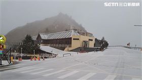 南投,合歡山,松雪樓,下雪,降雪,林保署南投分署提供