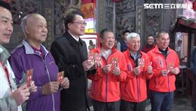 ▲林右昌赴汐止濟德宮