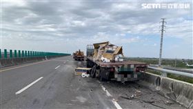 台南,砂石車,拖板車,台84線,墜橋