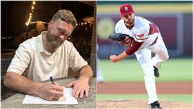 ▲樂天桃猿簽下美國籍右投波賽樂（Beau Sulser），也與魔神樂完成續約。（圖／樂天桃猿提供）