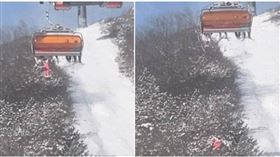 七歲女孩從纜車墜落。（圖／翻攝微博，下同）