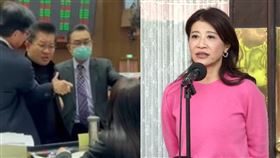 林楚茵、吳春城拍桌