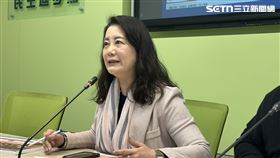 ▲民進黨立院黨團記者會，幹事長吳思瑤（圖／記者詹宜庭攝影）